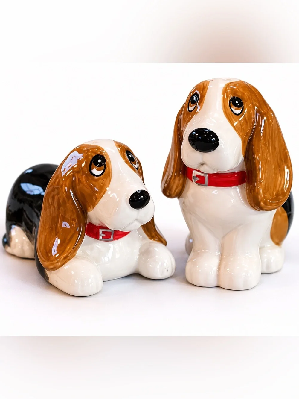 The Pioneer Woman Charlie & Walter Basset Hound Ceramic Salt and Pepper Shakers
